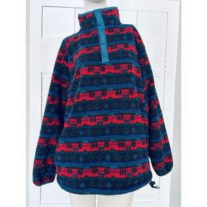 L.L. Bean Multicolor Fleece Pullover
